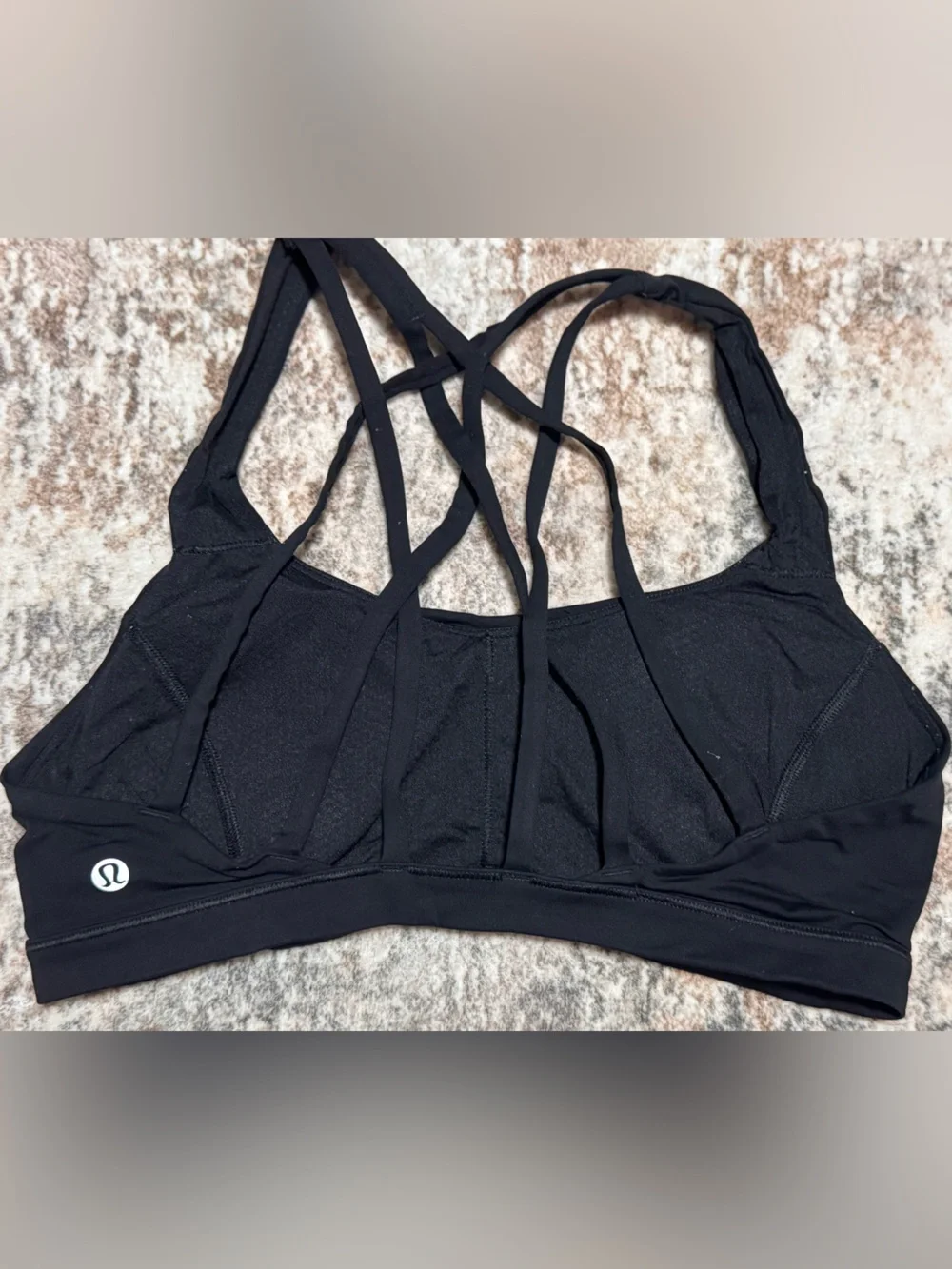 lululemon athletica Black Strappy Sports Bra